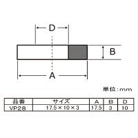 アルミバルブ用パッキン （10ヶ入り） VP28 1セット（直送品）
