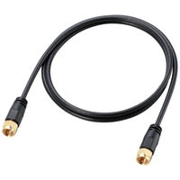 エレコム アンテナケーブル/ネジ-ネジ型/3m/ブラック AV-ATNN30BK 1個