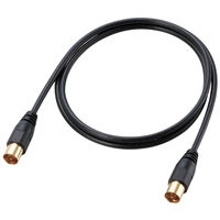 エレコム アンテナケーブル/S-S型/1m/ブラック AV-ATSS10BK 1個