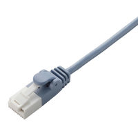 エレコム LANケーブル/CAT6/爪折れ防止/スリム/0.5m/ブルー LD-GPST/BU05 1個