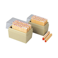 シヤチハタ 柄付ゴム印 アルファベットセット 6号 TEA-12 1セット
