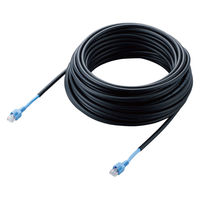 LANケーブル 20m cat5e 屋外対応 単線 黒 LD-VAPFR/BK20 エレコム 1個