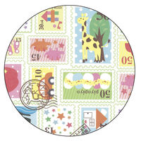 ササガワ ギフトバッグ 平袋 プチスタンプ 50-1608 1包(50枚入)