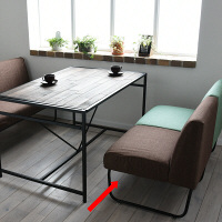 B.Bファニシング NOVEMBER（ノーベンバー） 1Pソファー用替えカバー 麻風 ブラウン NVC-1P HBR 1枚（直送品）