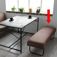 B.Bファニシング NOVEMBER（ノーベンバー） ベンチ 麻風 ブラウン 幅1125×奥行380×高さ390mm NVS-B HBR 1台（直送品）