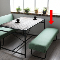 B.Bファニシング NOVEMBER（ノーベンバー） ベンチ 麻風 グリーン 幅1125×奥行380×高さ390mm NVS-B HGR 1台（直送品）