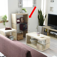 B.Bファニシング SAND（サンド） 3段ラック ホワイト 幅600×奥行280×高さ1015mm SNR-60WH 1台（直送品）