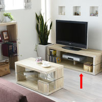 B.Bファニシング SAND（サンド） テレビ台 ホワイト 幅1200×奥行400×高さ390mm SNTB-120WH 1台（直送品）