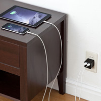 サンワサプライ USB充電器（2ポート・合計3.4A・ブラック） ACA-IP39BK 1個（直送品）