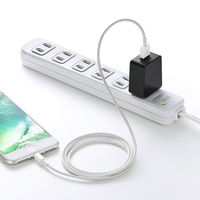 サンワサプライ USB充電器(1A・高耐久タイプ) ACA-IP49BK 1個