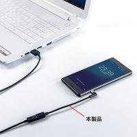 サンワサプライ Magnet脱着式microUSB変換アダプタケーブル AD-MMG01 1本