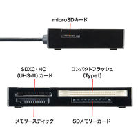 サンワサプライ USB3.0 カードリーダー ADR-3ML35BK 1個