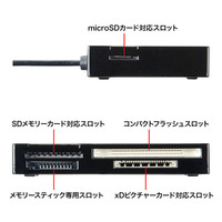 サンワサプライ USB2.0 カードリーダー ADR-ML19BK 1個（直送品）