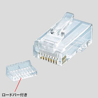 サンワサプライ RJ-45コネクタ(単線用) ADT-RJ45-100SN 1セット(100個入)（直送品）