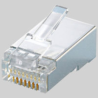 サンワサプライ STPコネクタ(単線用) シルバー ADT-STP-T10 1セット(10個入)