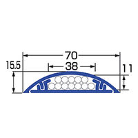サンワサプライ ケーブルカバー（アルミ） CA-A70 1個（直送品）
