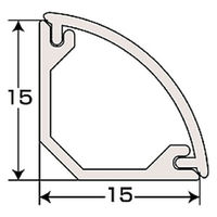 サンワサプライ ケーブルカバー(コーナー、木目) CA-C15M 1個