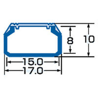 サンワサプライ ケーブルカバー(角型、ホワイト) CA-KK17 1個（直送品）
