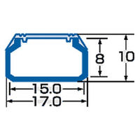 サンワサプライ ケーブルカバー(角型、ブラウン) CA-KK17BR 1個