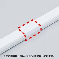 サンワサプライ ケーブルカバー(直線、ホワイト) CA-KK17J 1個