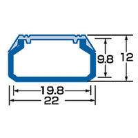 サンワサプライ ケーブルカバー(角型、ホワイト) CA-KK22 1個（直送品）