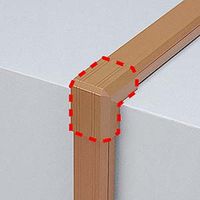 サンワサプライ ケーブルカバー（出角、ブラウン） CA-KK26BRD 1個（直送品）