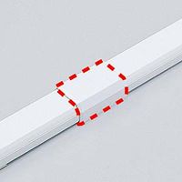 サンワサプライ ケーブルカバー（直線、ホワイト） CA-KK26J 1個（直送品）