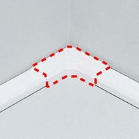 サンワサプライ ケーブルカバー（L型、ホワイト） CA-KK26L 1個（直送品）