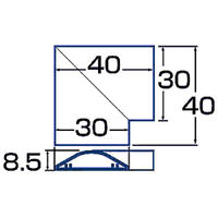 サンワサプライ ケーブルカバー(L型、ライトブラウン) CA-R30LBRL 1個（直送品）