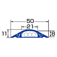 サンワサプライ ケーブルカバー(ライトブラウン) CA-R50LBR 1個（直送品）