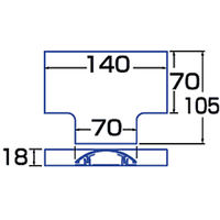サンワサプライ エコケーブルカバー（T型、グレー） CA-R70ECGYT 1個（直送品）