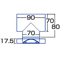 サンワサプライ ケーブルカバー(T型、アイボリー) CA-R70T 1個（直送品）