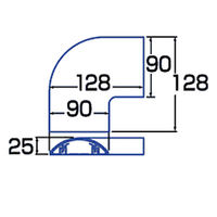 サンワサプライ エコケーブルカバー（L型、グレー） CA-R90ECGYL 1個（直送品）