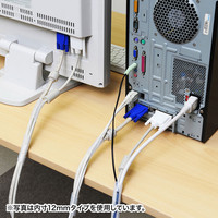 サンワサプライ ケーブルタイ(スパイラル) CA-SP6WN 1個（直送品）