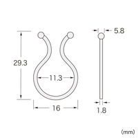 サンワサプライ ケーブルタイ(ツイスト) CA-TW11N 1セット(25個入)