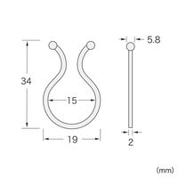 サンワサプライ ケーブルタイ(ツイスト) CA-TW15N 1セット(25個入)