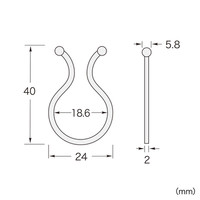 サンワサプライ ケーブルタイ（ツイスト） CA-TW18N 1セット（25個入り）（直送品）