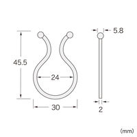 サンワサプライ ケーブルタイ(ツイスト) CA-TW24N 1セット(25個入)