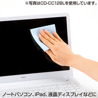 サンワサプライ マイクロファイバークリーニングクロス CD-CC12P 1個（直送品）
