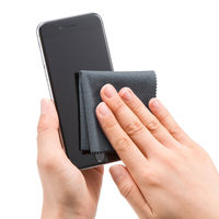 サンワサプライ クリーニングクロス（スマートフォン用） CD-CCSP2GY 1個