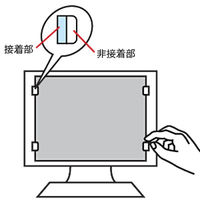 サンワサプライ 液晶パソコンフィルター CRT-ND70ST17 1個（直送品）