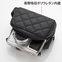 サンワサプライ 衝撃吸収ミラーレス一眼カメラケース DG-BG41BK 1個（直送品）