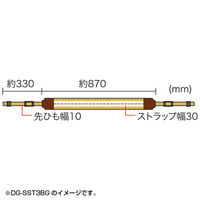 サンワサプライ デジタル一眼用ストラップ・レース(ブラウン) DG-SST3BR 1個（直送品）