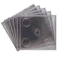 サンワサプライ DVD・CDケース（ブラック） FCD-22BKN 1セット（5枚入り）（直送品）