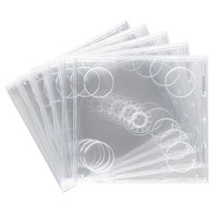 サンワサプライ DVD・CDケース（クリア） FCD-22CN 1セット（5枚入り）（直送品）