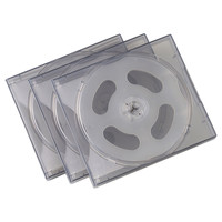 サンワサプライ DVD・CDケース（ブラック） FCD-61BKN 1セット（3枚入り）（直送品）