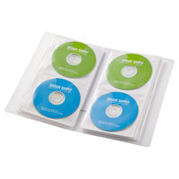 サンワサプライ ブルーレイディスク対応ファイルケース(64枚収納・クリア) FCD-FLBD64C 1個