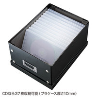サンワサプライ 組み立て式DVD BOX （ブラック） FCD-MT4BK 1個（直送品）