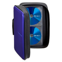 サンワサプライ ブルーレイディスク対応セミハードケース(104枚収納・ブルー) FCD-WLBD104BL 1個