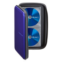 サンワサプライ ブルーレイディスク対応セミハードケース（56枚収納・ブルー） FCD-WLBD56BL 1個（直送品）